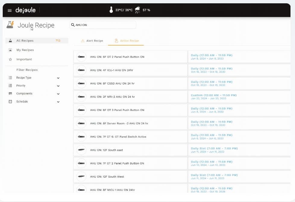 Joule Recipes Smart Automation